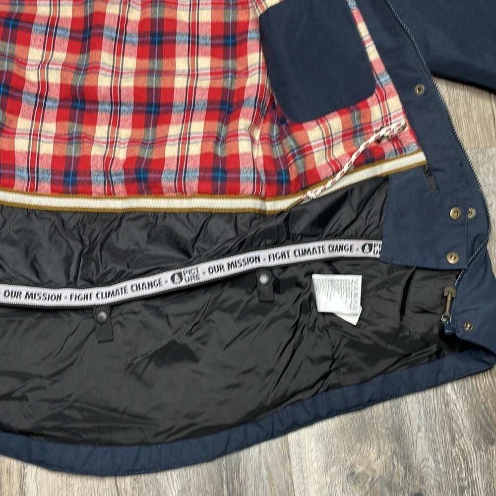 Picture Organic Women’s Navy Blue and White Hooded Snow Jacket, size small - Picture 11 of 15